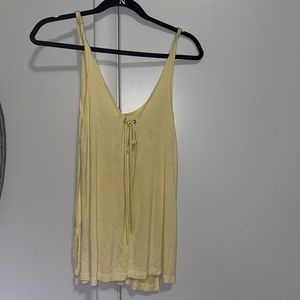 Yellow flowy tank